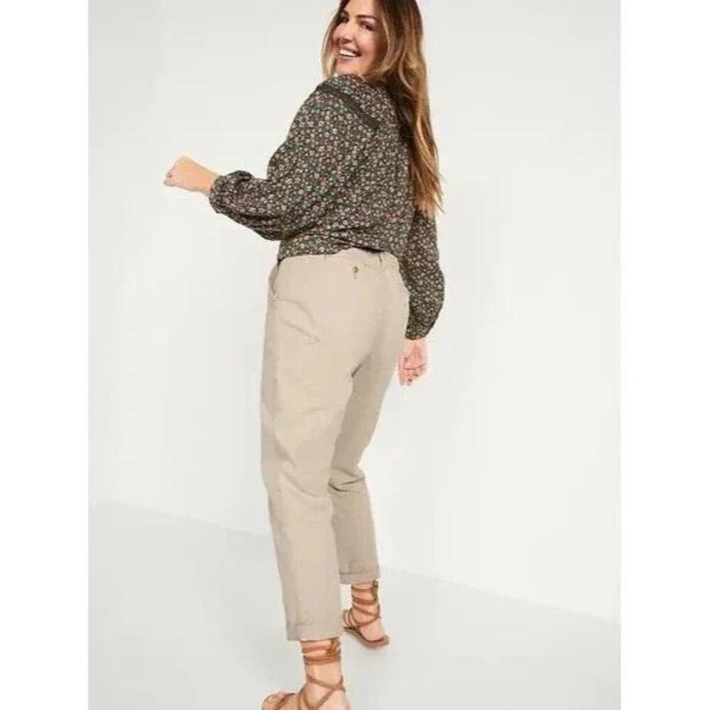 NWT Old Navy High-Waisted OGC Chino Pants for Women - Picture 3 of 4